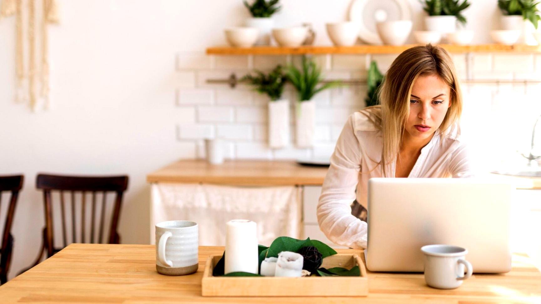 Financial analysis workspace with documents and data visualization